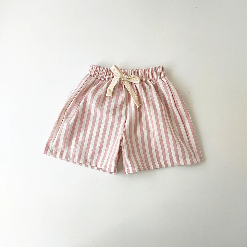 Children's Clothing Vintage Linen Cotton Stripe Pants