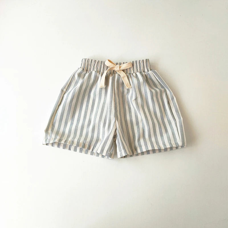 Children's Clothing Vintage Linen Cotton Stripe Pants