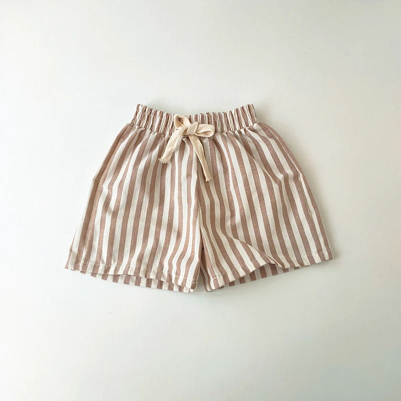 Children's Clothing Vintage Linen Cotton Stripe Pants