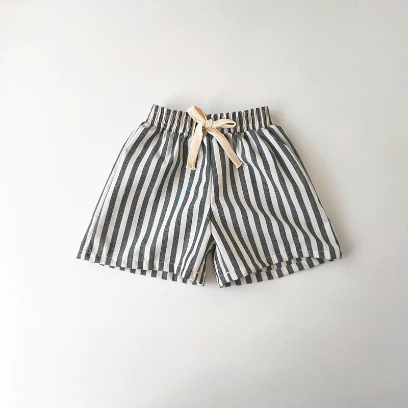 Children's Clothing Vintage Linen Cotton Stripe Pants